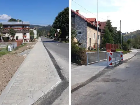 Výstavba chodníkov v obci vrátane odvodnenia